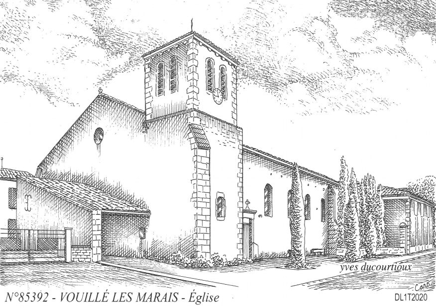 N 85392 - VOUILLE LES MARAIS - église